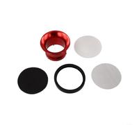 Filtro Aire para moto 50mm Aleación para oko Filtro Aire para(Red)