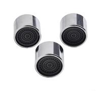 Filtro aireador de fregadero de 3 piezas con rosca interna de 22 mm para grifo de lavabo de cocina, construcción de acero inoxidable y latón para un flujo de agua limpio