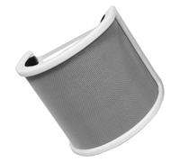 Filtro Antipop para Micrófono, Reducción de Ruido, Grabación | Cubierta Parabrisas de Micrófono de Mano, Abs y Esponja, Instalación Fácil, Color Blanco