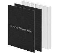 Filtro AP-1512HH y 200M compatible con purificadores de aire Coway Airmega AP-1512HH y 200M, en comparación con la pieza # 3304899, 1 filtro eficiente y 2 prefiltros de humo intenso, color negro