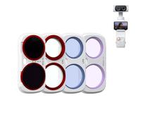 Filtro Blanco Magnético para Insta360 Luna Ultra, Protector de Lente de Vidrio Óptico Multicapa UV CPL ND Kit de Filtros Ajustables para 360 Luna Ultra (CPL+Difusión 1/4+LPR+ Ajustable ND2-32)