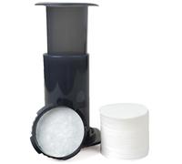 Filtro Cafe 500pcs,Redondos & 64 mm,Filtros de Papel Microfiltros,Sin Blanquear Natural,Filtros Papel Desechables para Máquinas de Cafetera,Blanco