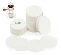 Filtro Cafe 500pcs Redondos 64 mm, Papel de Filtro de Café Filtros de Papel, Filtro Cafetera Italiana para Máquinas de Cafetera Compatible con Aeropress
