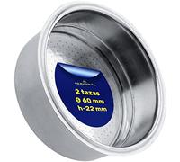 Filtro Cafetera 2 Taza de Medidas Ø 60 mm h 22 mm - para Bialetti Mokona - Filtro Cafe para Portafiltro Cafetera - Garantía de 10 Años - MONTERAL