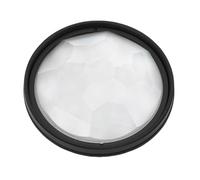 Filtro Caleidoscopio para Cámara Efectos de Lente de Vidrio óptico de Alta Transmitancia Versatilidad del Filtro Lente Caleidoscopio de Grado Fotográfico Efectos de Espejo (49 mm)