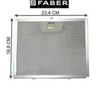 Filtro Campana Aluminio FABER Medidas 23,5cm x 18,8 Metálico 4268961