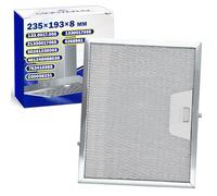 Filtro Campana Extractora Metálico Antigrasa de Cocina para Electrolux | 235x193x8mm con Código Original 50251235003 para AEG C00058231 para Whirlpool para Ariston - Garantía de 10 Años - MONTERAL
