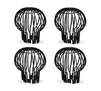 Filtro canaleta, Lote de 40, plástico, colador, protección, Flujo de Agua, Ø 13 cm, Color Negro