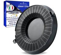 Filtro Carbon Activo 234 mm x 27 mm Mod 48 para Campana Extractora con Código Original CFC0140064 F00572/S para Elica - MADE IN ITALY - MONTERAL