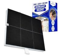 Filtro Carbon Activo Campana Extractora 255x224x23mm 00361047 para Bosch
