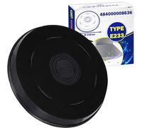 Filtro Carbon Activo para Campana Extractora 230 x 25 mm Tipo E233 con Código Original 484000008636 para Whirlpool 902980047/2 para Electrolux 11005728 para Bosch - MONTERAL