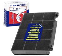 Filtro Carbon Activo Tipo 15 para Campana Extractora 225x209x29 mm F00333/S | para Elica 484000008575 para Whirlpool C00090935 para Ariston - Juego Incluye un Bayeta Microfibra - MONTERAL