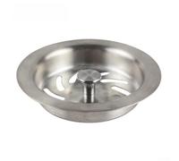 Filtro colador para fregadero de cocina, acero inoxidable 304, protector de drenaje de 85,8 mm de diámetro de borde para fregadero de lavavajillas, color plateado