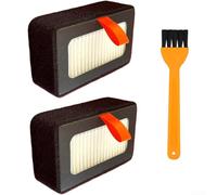 Filtro combinado de carbón activo HEPA para Laboratorio Bambu | Pack de 2 filtros de carbón activo, incluye cepillo, compatible con P1P, P1S, X1, X1C, fácil montaje