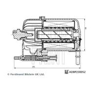 Filtro combustible BLUE PRINT ADBP230052