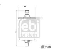 Filtro combustible FEBI 196048 para PORSCHE 968 3 1991-1995
