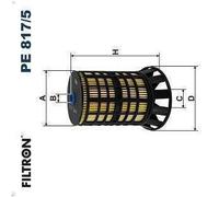 Filtro combustible FILTRON PE 817/5 para PEUGEOT BOXER Autobús 2 2015-2019