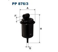 Filtro combustible FILTRON PP 876/3