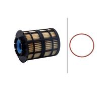 HELLA 8ZF 366 111-251 Filtro combustible Cartucho filtrante con juntas Compatible con CHEVROLET AVEO Fastback T300, OPEL Mokka/Mokka X J13 MOKKA X VAN J13