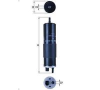 Filtro combustible KNECHT KL 831/12 para VOLVO V60 II (225) 2 2018-2021