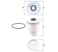 Filtro combustible KNECHT KX573D