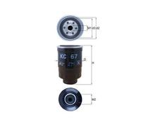 Filtro Combustible Mahle KC 67 para Citroën Ford Nissan Peugeot