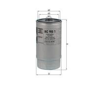 KNECHT FILTER Filtro combustible para BMW: SÃ©rie 7 (Ref: KC 98/1)