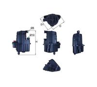 Filtro Combustible Mahle KL 469 para Renault