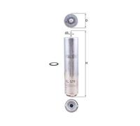 Filtro Combustible Mahle KL 579D para Bmw Kayser