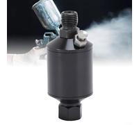 Filtro compresor de aire de aluminio con entrada y salida roscadas, diseñado para una separación eficaz de la humedad y uso a largo plazo en entornos de taller (negro)