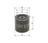 Filtro De Aceite Bosch 0986452003 para Alfa Romeo Chrysler Citroën Daf Daihatsu