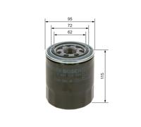 Filtro de aceite BOSCH HYUNDAI GALLOPER II (JK-01) 2.5 TCi D 0 451 103 366