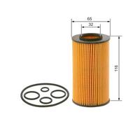Filtro de aceite Cartucho filtrante 1 457 429 263 BOSCH para MERCEDES-BENZ PUCH