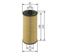 Filtro de aceite Cartucho filtrante 1 457 429 302 BOSCH para SAAB RENAULT OPEL