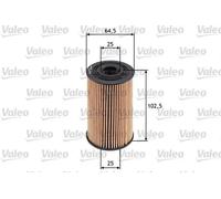 Filtro de aceite Cartucho filtrante 586579 VALEO para HYUNDAI KIA
