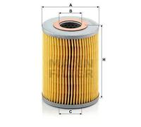 Filtro de aceite Cartucho filtrante H 1038 MANN-FILTER para BMW 5 2500-3.3 6 7