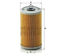 Filtro de aceite Cartucho filtrante H 614 n MANN-FILTER para MERCEDES-BENZ PUCH