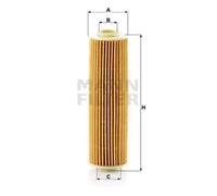 Filtro de aceite Cartucho filtrante HU 514 y MANN-FILTER para MERCEDES-BENZ SLK