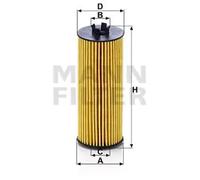 Filtro de aceite Cartucho filtrante HU 6009 z MANN-FILTER para JEEP FIAT LANCIA