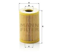 Filtro de aceite Cartucho filtrante HU 610 x MANN-FILTER para MERCEDES-BENZ