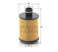 Filtro de aceite Cartucho filtrante HU 7004/1 x MANN-FILTER para SAAB OPEL