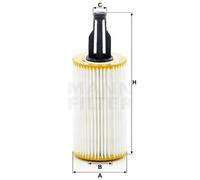 Filtro de aceite Cartucho filtrante HU 7025 z MANN-FILTER para MERCEDES-BENZ CLS