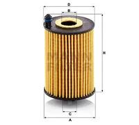 Filtro de aceite Cartucho filtrante HU 7046 z MANN-FILTER para AUDI A6 C8 A4 B9