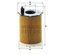 Filtro de aceite Cartucho filtrante HU 716/2 x MANN-FILTER para FORD CITROËN DS