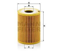 MANN-FILTER HU 719/3 x Filtro de aceite - para Automóviles + Vehículos de transporte