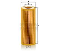 Filtro de aceite Cartucho filtrante HU 722 y MANN-FILTER para FIAT ALFA ROMEO