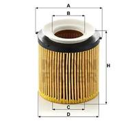 Filtro de aceite Cartucho filtrante HU 8002 x KIT MANN-FILTER para BMW 5 X1 3