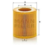 Filtro de aceite Cartucho filtrante HU 816 x MANN-FILTER para BMW ALPINA