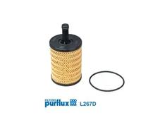 Filtro de aceite Cartucho filtrante L267D PURFLUX para VW SKODA SEAT AUDI FORD