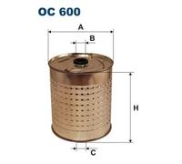 Filtro de aceite Cartucho filtrante OC 600 FILTRON para MERCEDES-BENZ HECKFLOSSE
